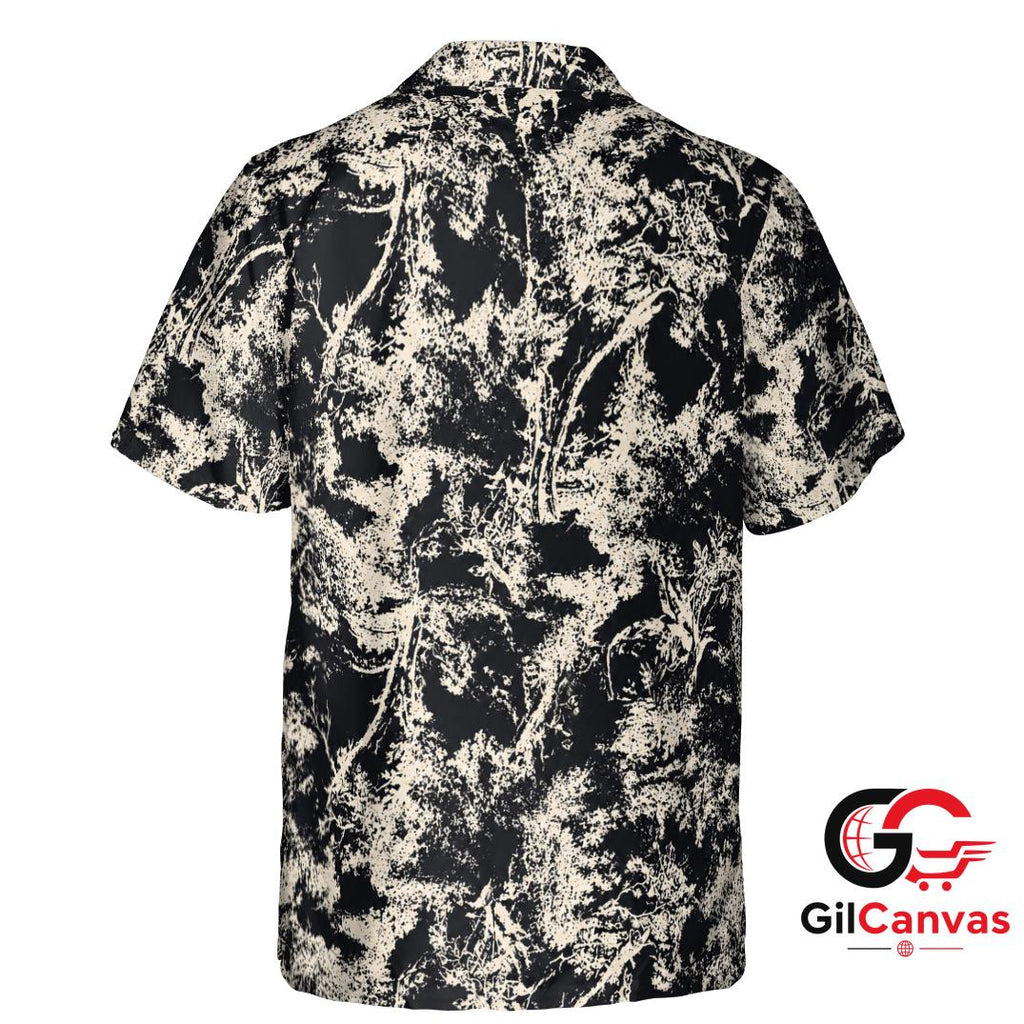 Tropical Print Hawaiian Shirt For Summer Beach Vacation Unisex Casual Style