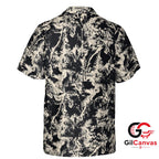 Tropical Print Hawaiian Shirt For Summer Beach Vacation Unisex Casual Style