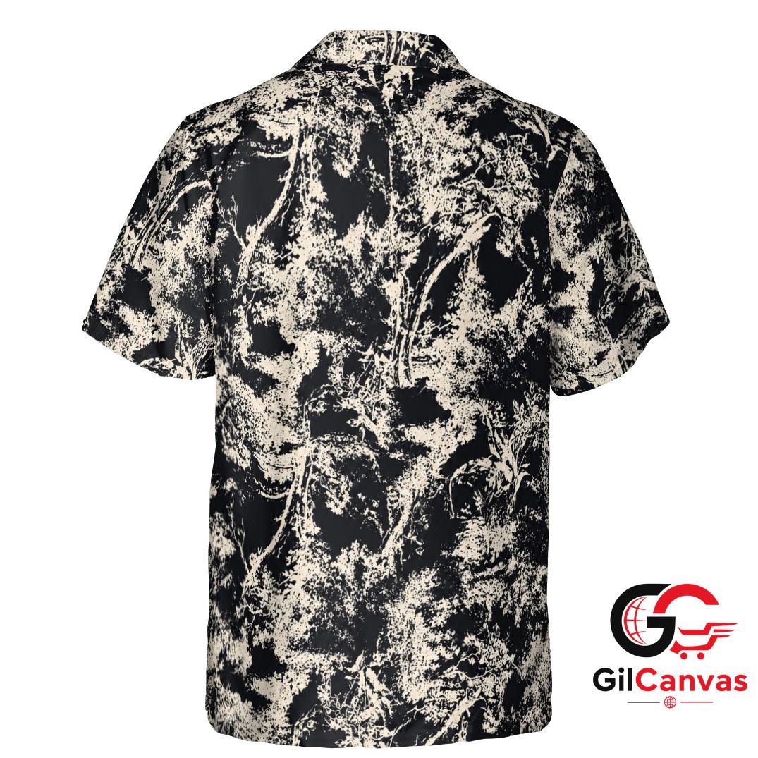 Tropical Print Hawaiian Shirt For Summer Beach Vacation Unisex Casual Style