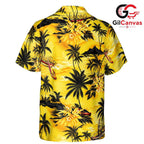 Tropical Scenery Hawaiian Tee, Casual Unisex Beachwear for Summer Getaways