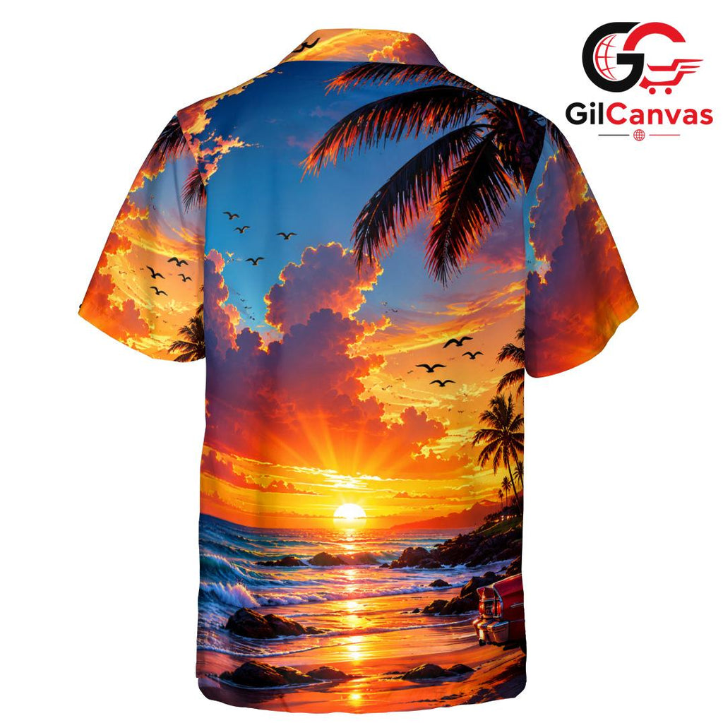 Tropical Sunset Beach Shirt Unisex, The Ultimate Summer Vacation Casual Apparel
