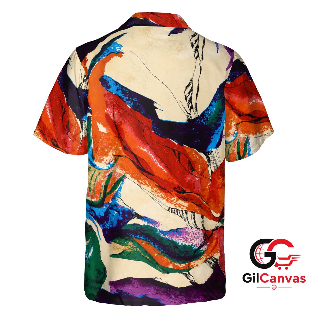 Vibrant Floral Hawaiian Shirt For Summer Fun Perfect Women Casual Outfits