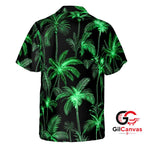 Vibrant Palm Hawaiian Shirt For Unisex Summer Vacations Tropical Apparel Fit