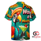 Vibrant Parrot Hawaiian Shirt For Summer Parties Unisex Tropical Styles