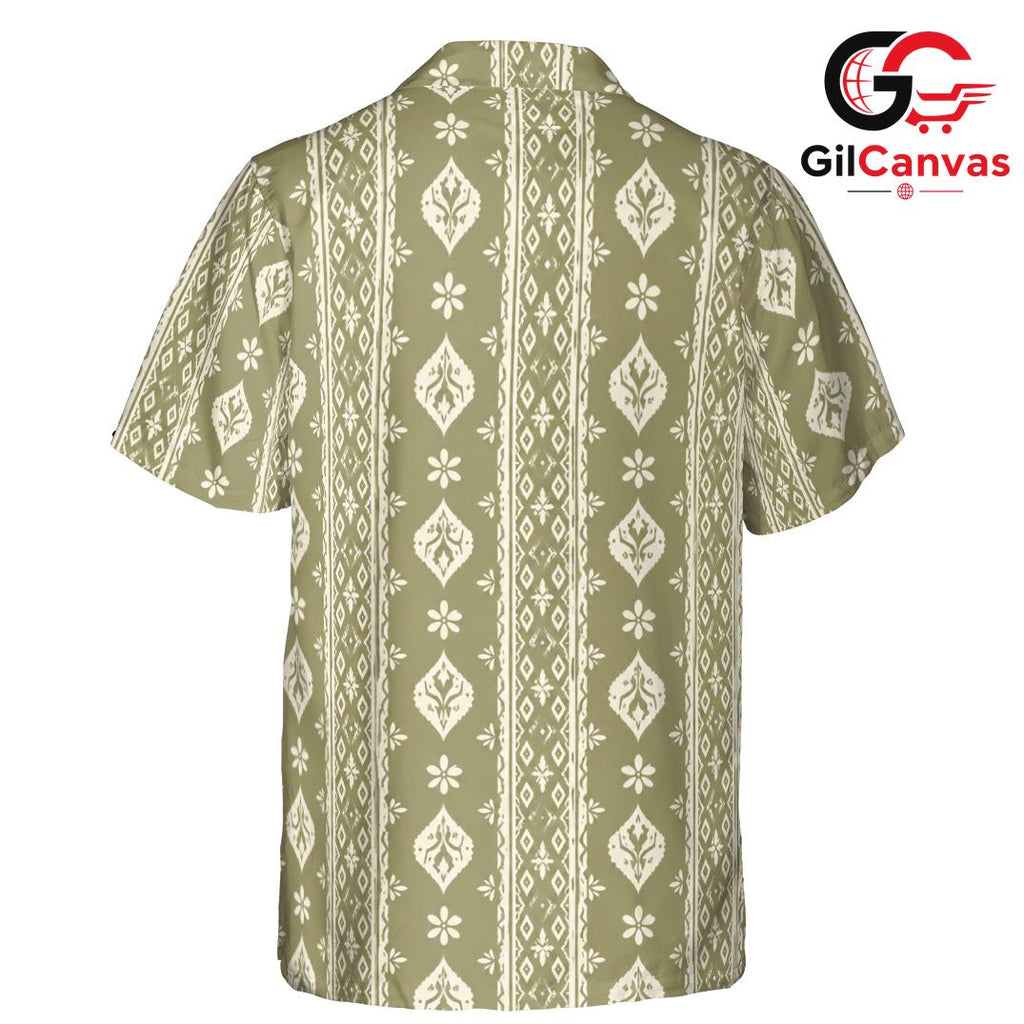 Vintage Bohemian Hawaiian Shirt, Cool Unisex Patterns For Summer Beach Parties