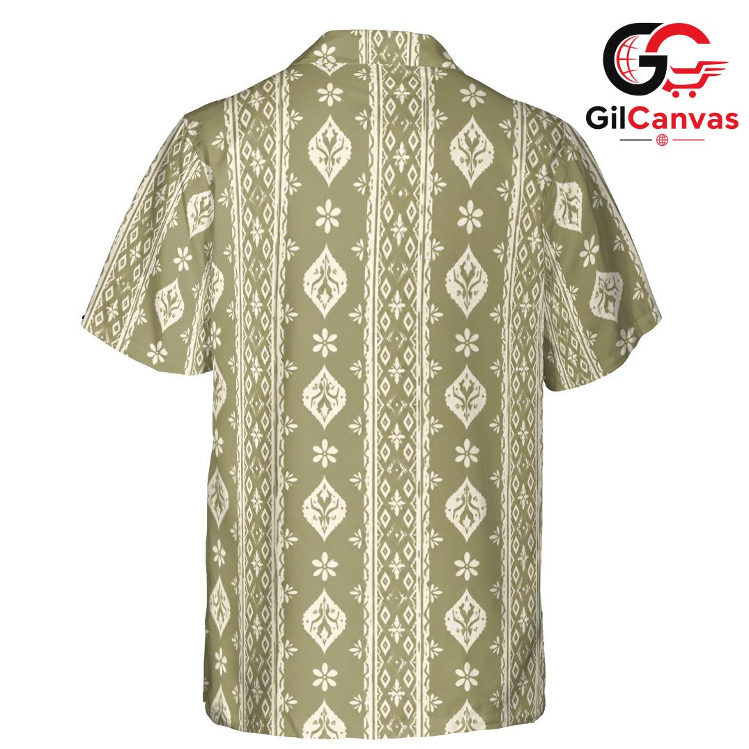 Vintage Bohemian Hawaiian Shirt, Cool Unisex Patterns For Summer Beach Parties