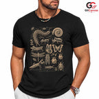 Vintage Insect Art Tee Shirt Butterfly Beetle Nature Lover Unisex Apparel