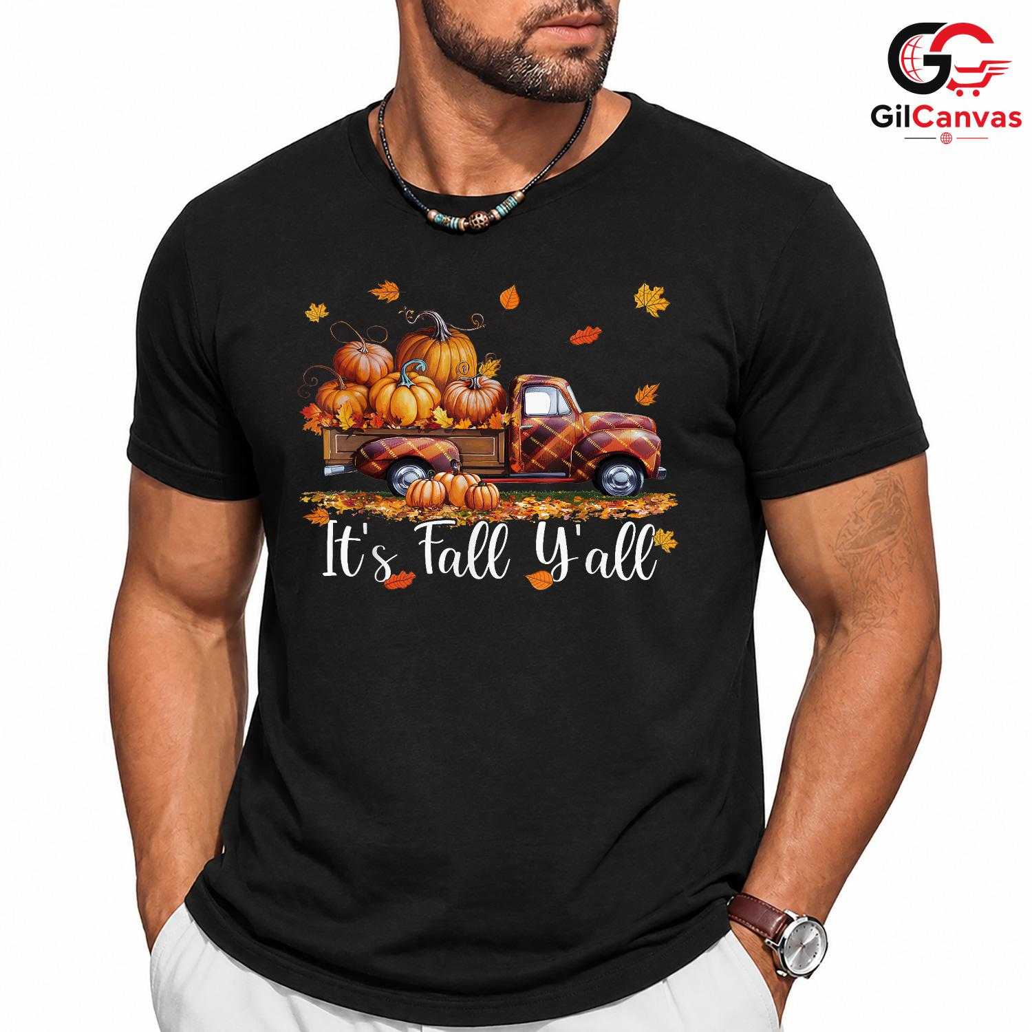 Vintage Truck Pumpkin Fall Tee Unisex Cozy Autumn Lover Celebration Gift Idea