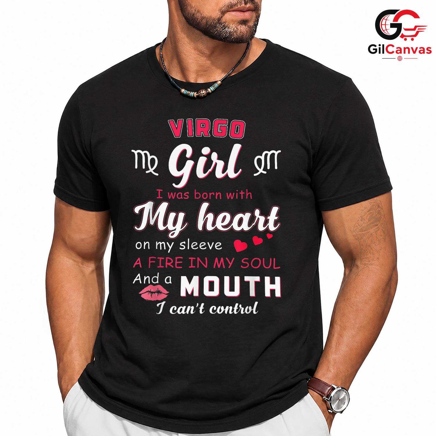 Virgo Girl Zodiac Quote Shirt Unisex Sassy Astrology Birthday Gift For Women