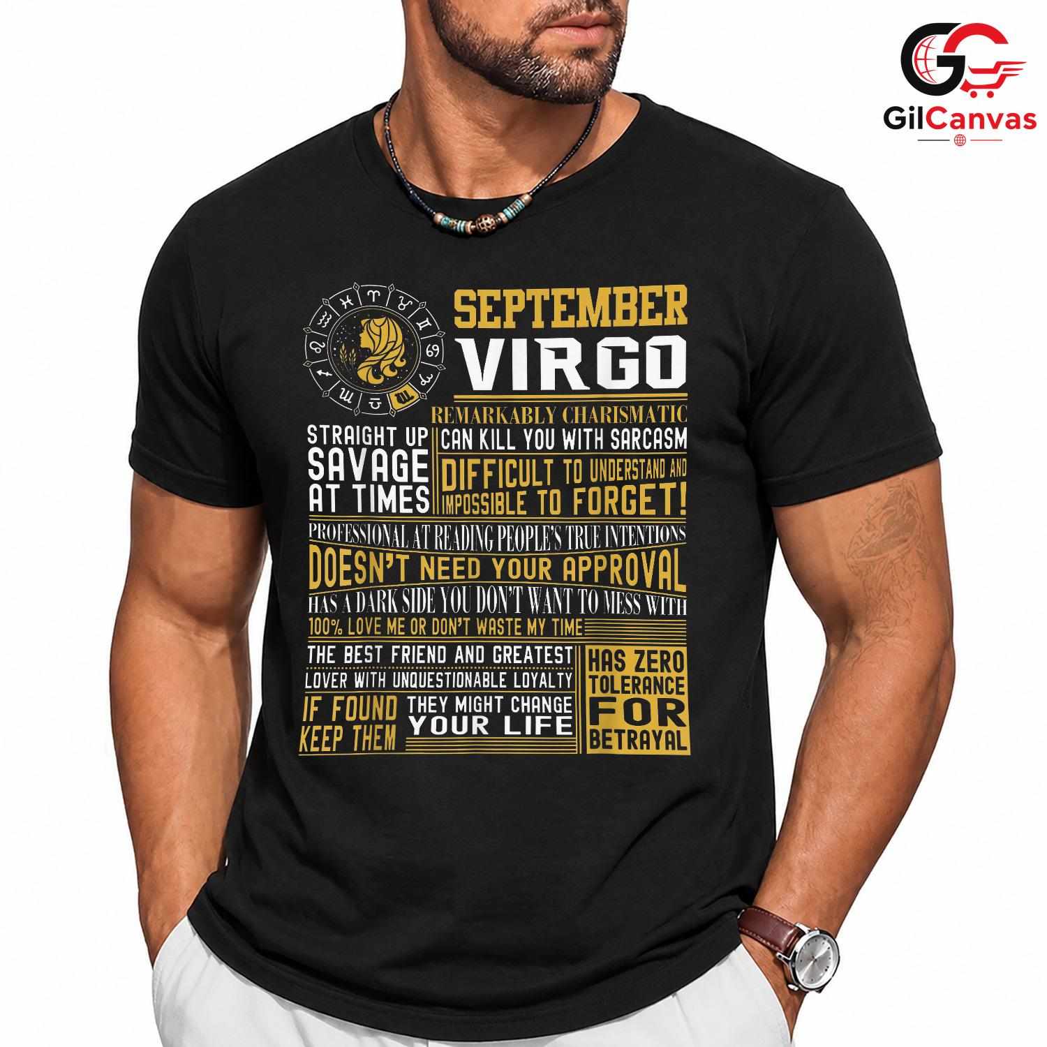 Virgo September Birthday Shirt Unisex Perfect Astrology Lover Gift Idea For Her