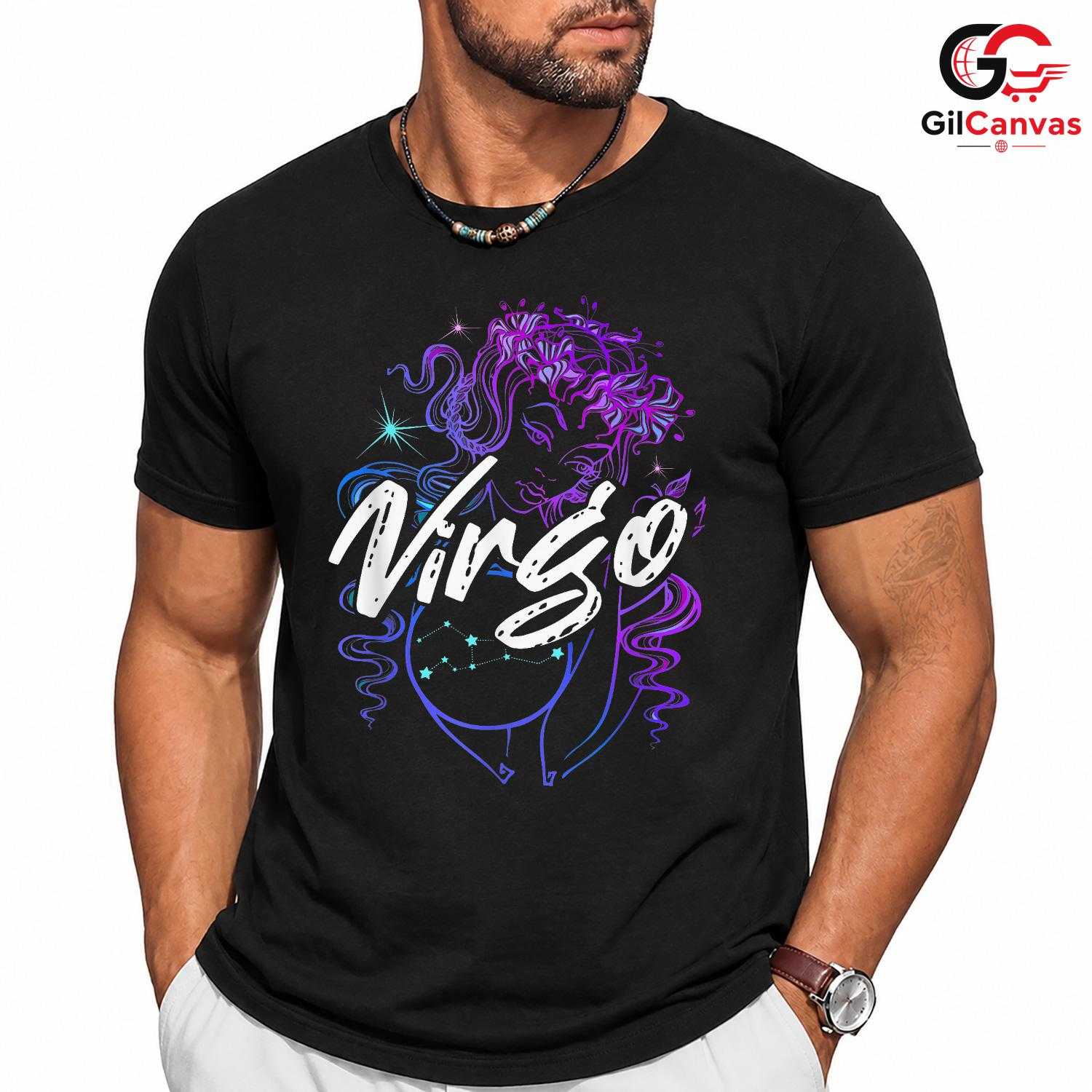 Virgo Zodiac Sign Cosmic Shirt Unisex Astrology Lover Birthday Event Gift