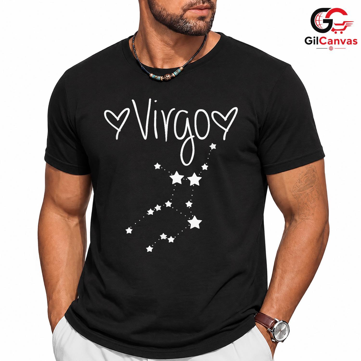 Virgo Zodiac Sign Event Tee Shirt Unisex Astrology Lover Birthday Celebration