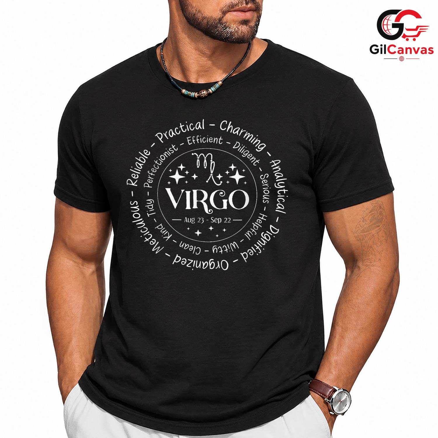 Virgo Zodiac Sign Traits Shirt Unisex Astrology Lover Birthday Gift For All