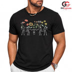 Whimsical Floral Skeleton T-Shirt Unisex Spooky Cute Day Of Dead Boho Gift