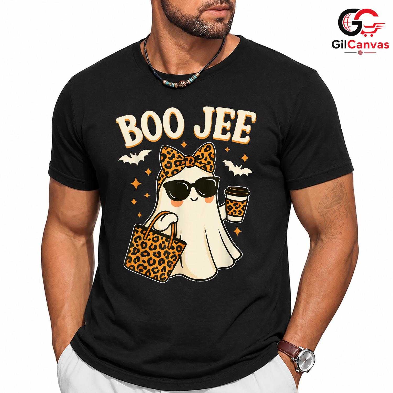 Women Boo Jee Ghost Tee Shirt Unisex Perfect Spooky Fall Event Gift For Her