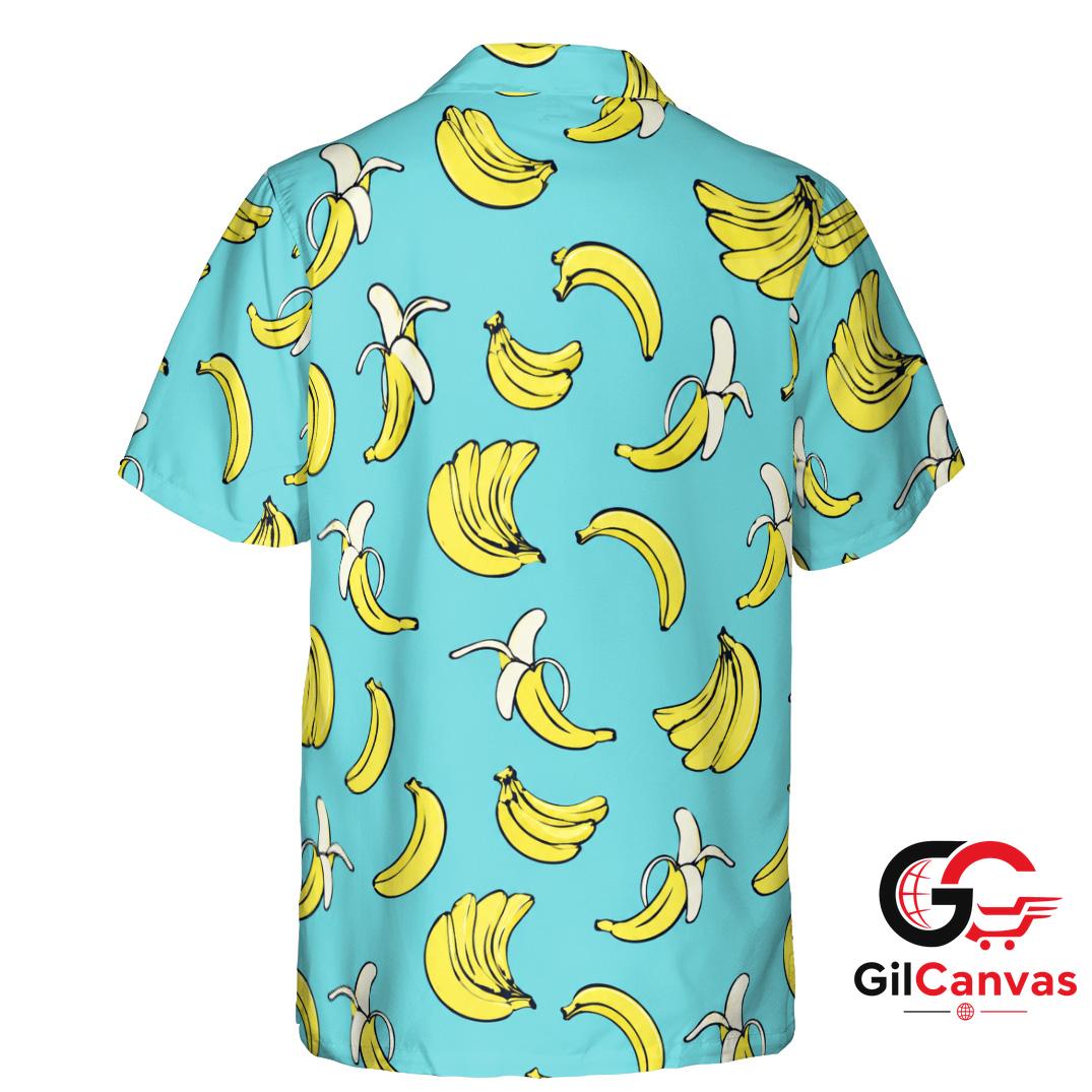 Yellow Banana Hawaiian Shirt For Summer Fun Unisex Beachwear Tropical Style