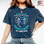 Angel Wings Heart Grieving Tee Unisex Brother Memorial Support Love Gift Tee