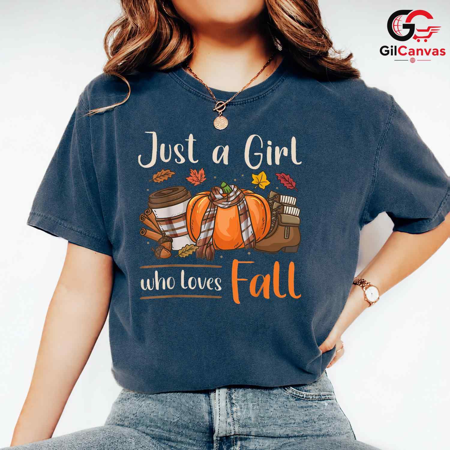 Autumn Girl Fall T-Shirt Unisex Seasonal Celebration Perfect Gift Idea For Her