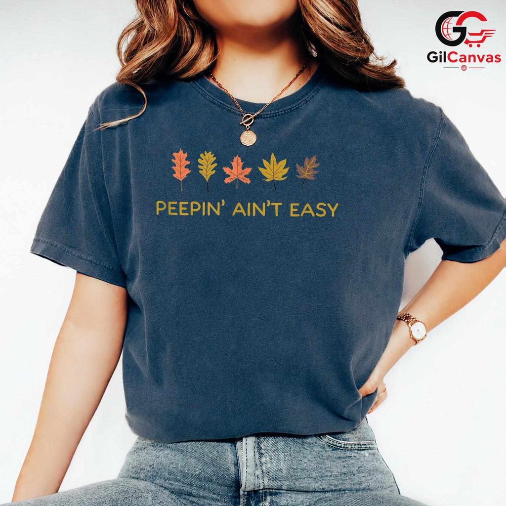 Autumn Leaf Design T-Shirt Unisex Perfect Fall Nature Lover Festival Gift