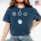 Boo Ghost Halloween Tee Shirt Unisex Spooky Event Gift Idea Kids And Adults