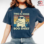 Boo Sheet Ghost Halloween T-Shirt Unisex Funny Spooky Season Gift For Adults