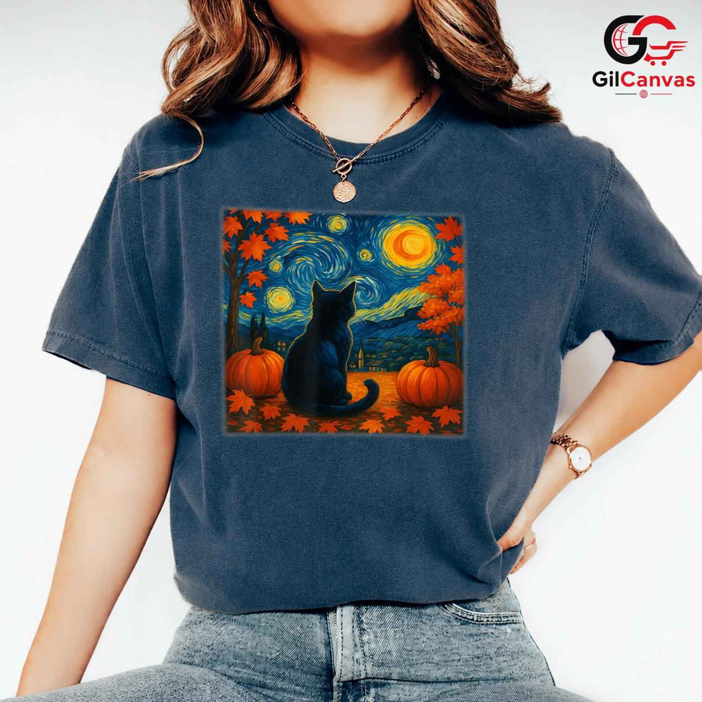 Cat Lover Autumn Season Shirt Unisex Perfect Pet Owner Fall Design Gift Idea