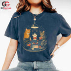 Cats Playing Poker T-Shirt Unisex Humorous Animal Lover Card Graphic Apparel