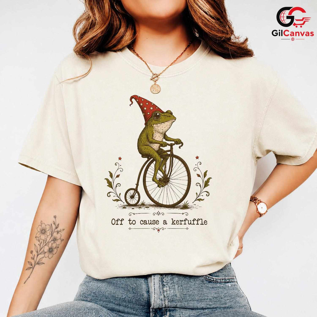 Cause A Kerfuffle Frog Tee Funny Animal Lover Perfect Design Unisex Apparel