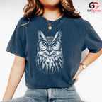 Clever Spectacled Owl T-Shirt Graduation Academic Unisex Bird Lover Gift Tee