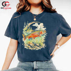 Colorful Trout Fishing T-Shirt Unisex Outdoor Enthusiast Nature Lover Graphic Tee