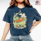 Colorful Trout Fishing T-Shirt Unisex Outdoor Enthusiast Nature Lover Graphic Tee