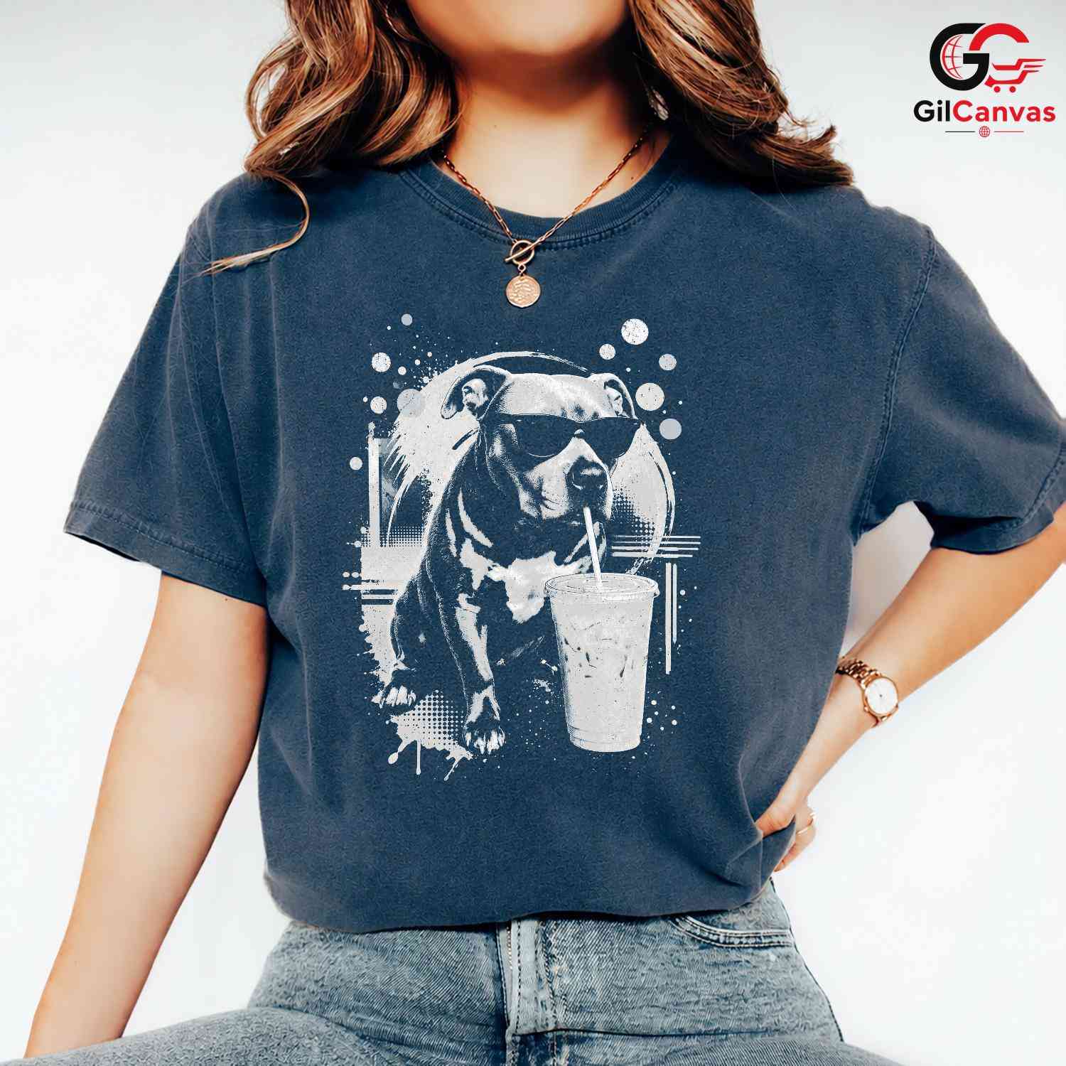 Cool Dog Graphic Party T-Shirt Pet Lover Casual Wear Unisex Graphic Apparel