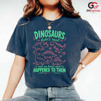 Cute Dinosaur Art Kids T-Shirt Fun Birthday Party Unisex Graphic Apparel