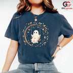 Cute Ghost Lover Fall Tee Shirt Unisex Spooky Halloween Party Gift Kids Teens