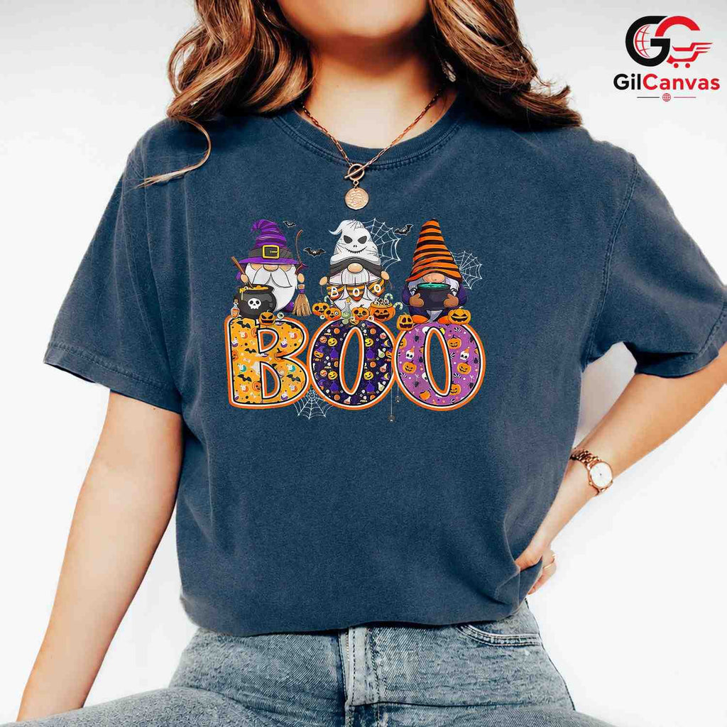 Cute Ghost Witch Boo Tee Shirt Unisex Fun Spooky Halloween Gift Idea For Kids