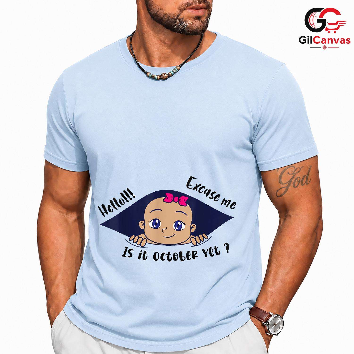 Cute October Character T-Shirt Unisex Adorable Hello Gift Idea For Kids Teens