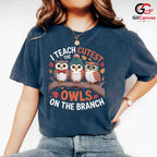 Cute Teacher Owl Fall T-Shirt Unisex Fun Autumn School Event Perfect Gift