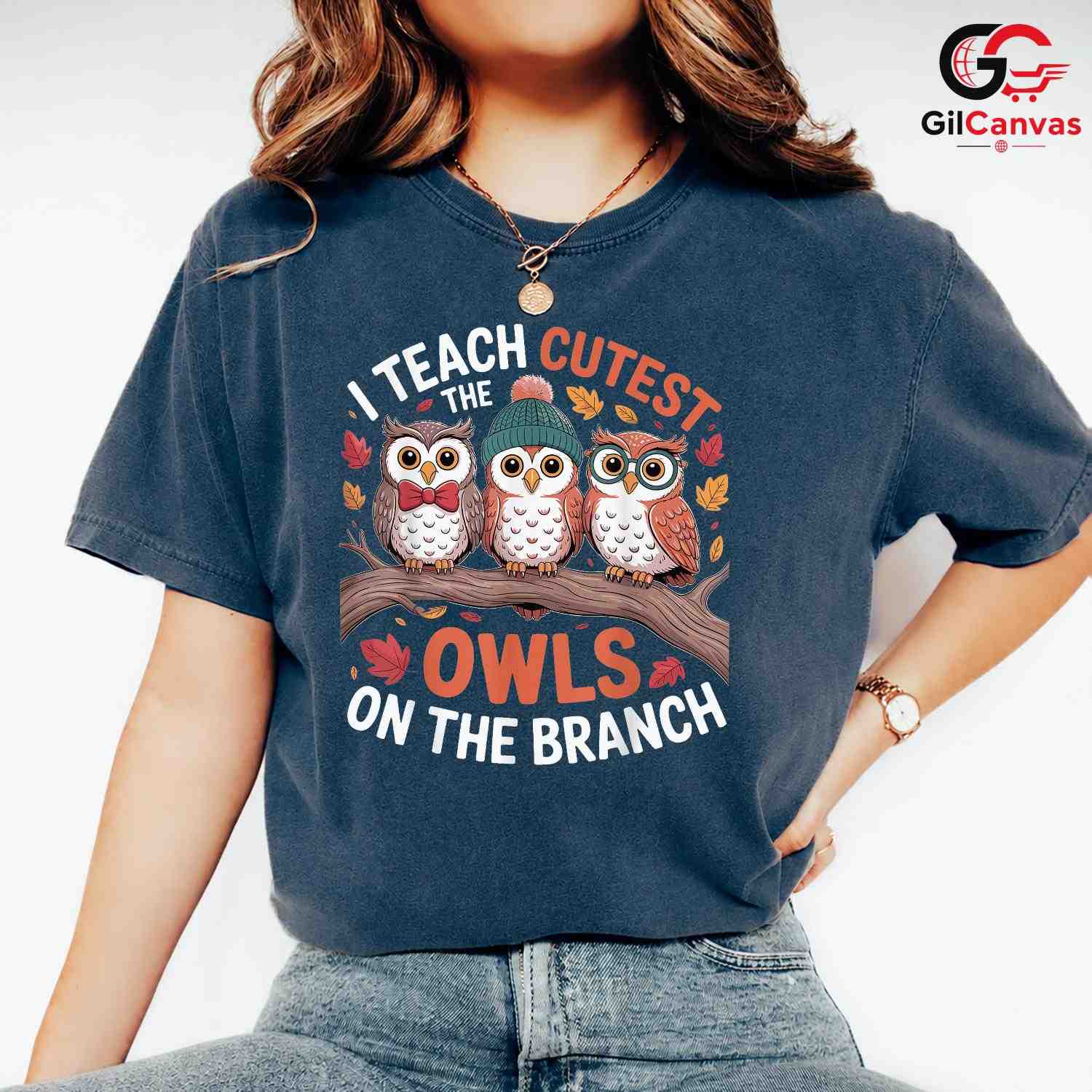 Cute Teacher Owl Fall T-Shirt Unisex Fun Autumn School Event Perfect Gift