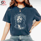 Easter Christ Portrait Shirt Faith Based Religious Apparel Men Women Apparel