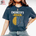 Engineer Brain Science T-Shirt Unisex Gift For Engineering Lovers Graphic Shirt