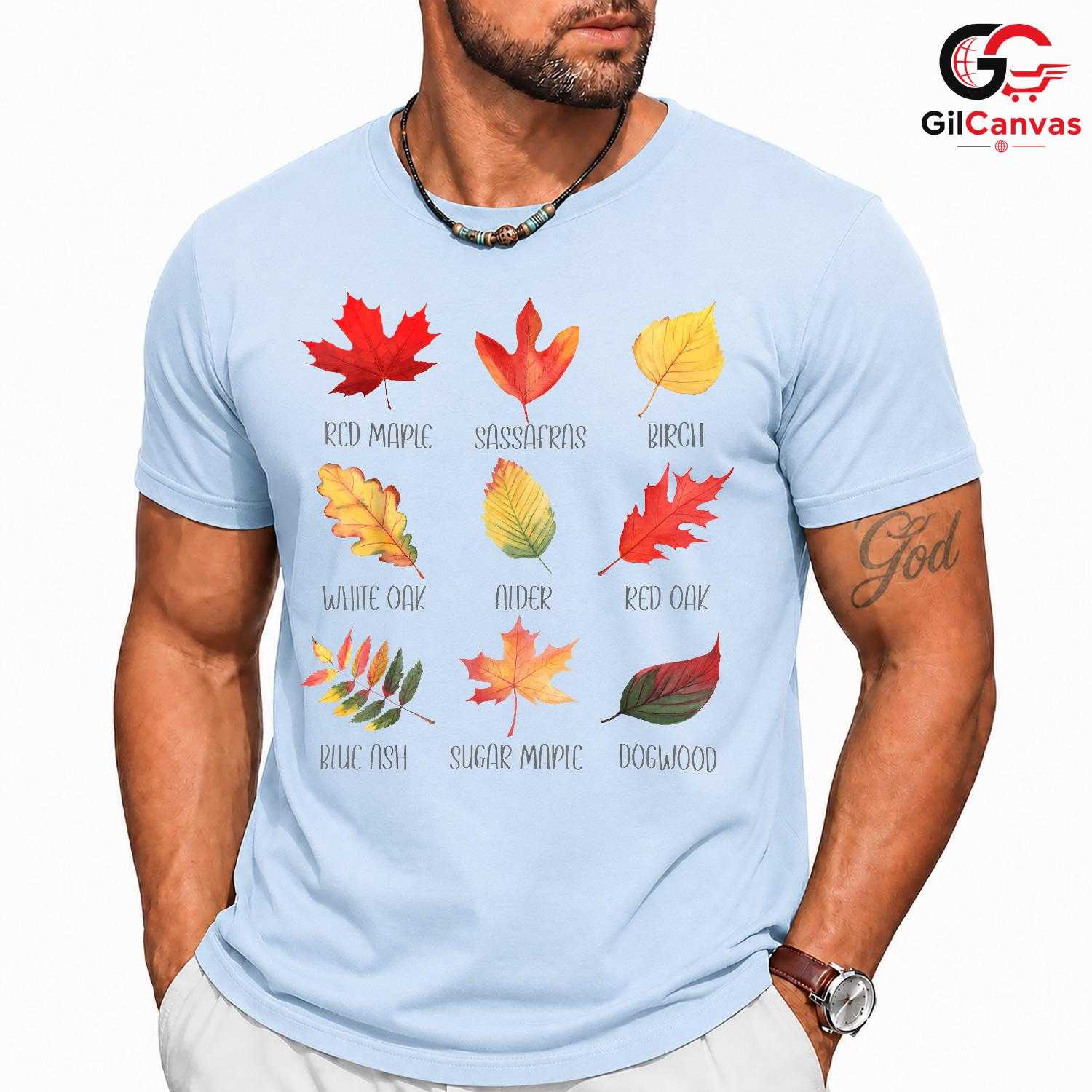 Fall Leaves Nature T-Shirt Unisex Perfect Autumn Season Gift For All Ages
