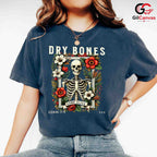 Floral Skeleton Fall Tee Shirt Unisex Spooky Halloween Event Gift For Adults