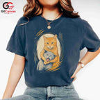 Funny Cat Awareness T-Shirt Men Women Cute Feline Graphic Pet Lover Fun Shirt