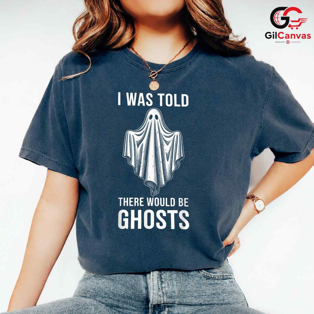 Funny Ghost Halloween Party Tee Shirt Unisex Spooky Event Gift Adults Teens