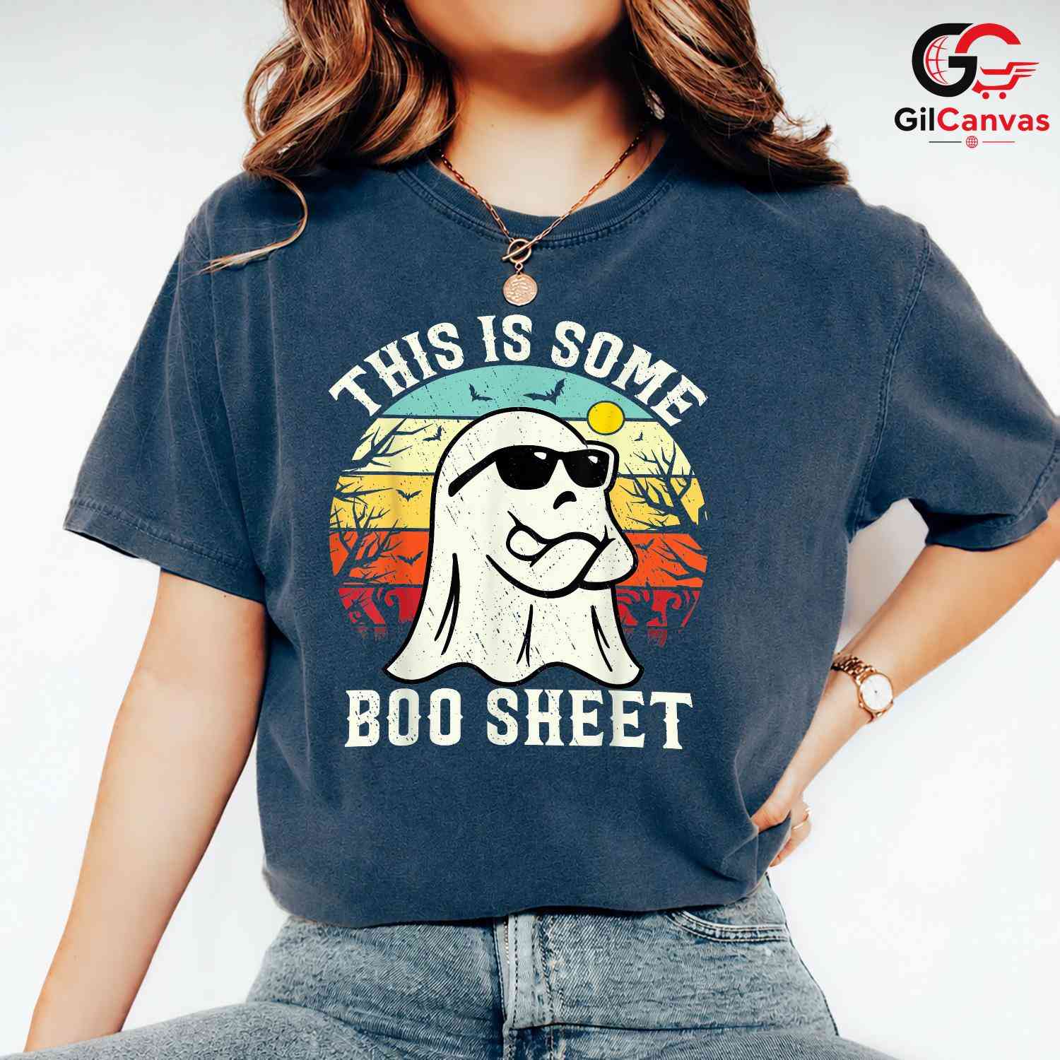 Funny Ghost Spooky Tee Shirt Unisex Perfect Halloween Season Gift For Adults