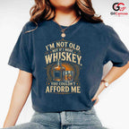 Funny Whiskey Quote Tee Gift Bottle Glass Drinking Humor Unisex Birthday Apparel
