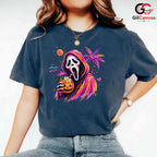 Ghost Character Halloween T-Shirt Unisex Spooky Party Celebration Gift Adults