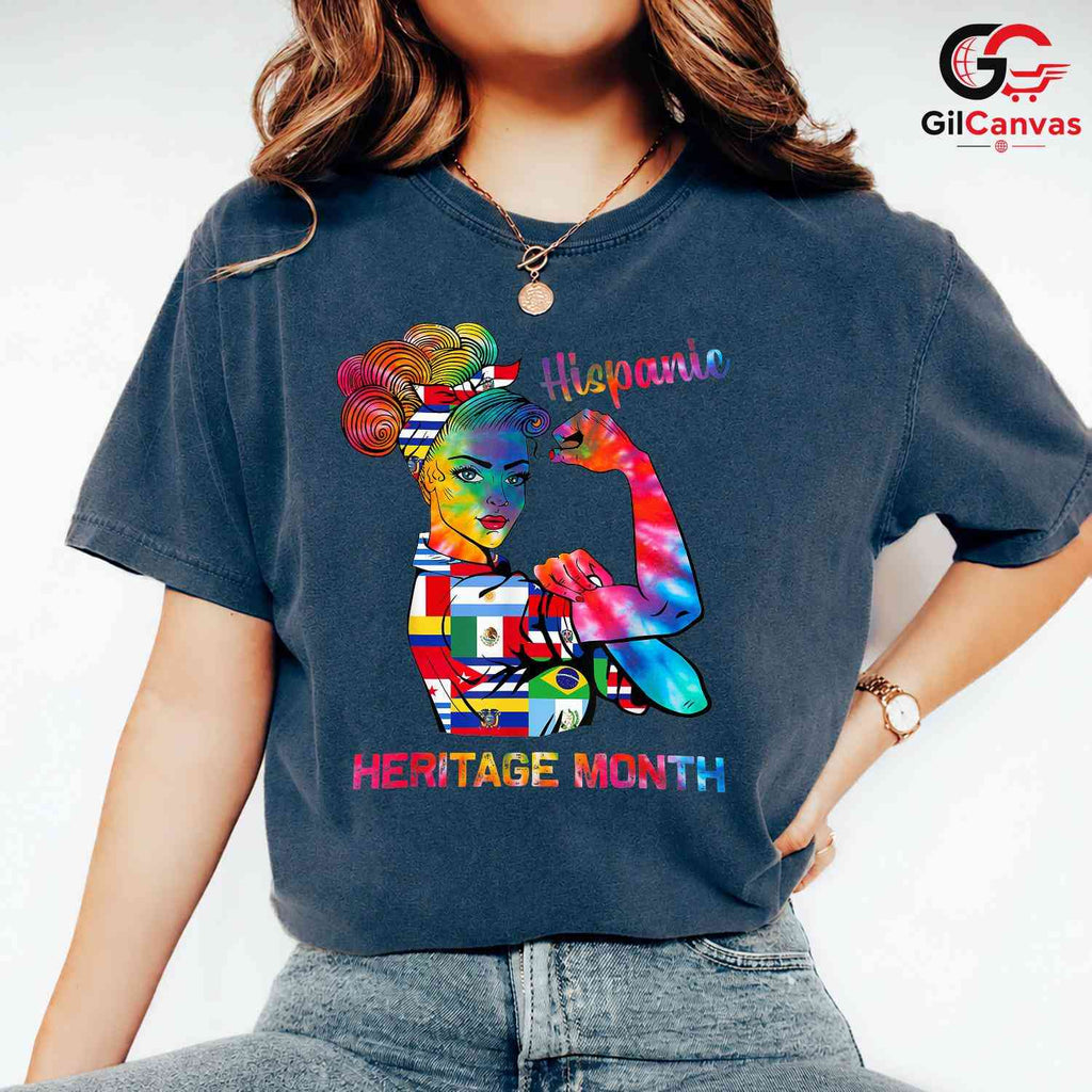 Hispanic Heritage Month Shirt Unisex Colorful Celebration Gift Idea For Women