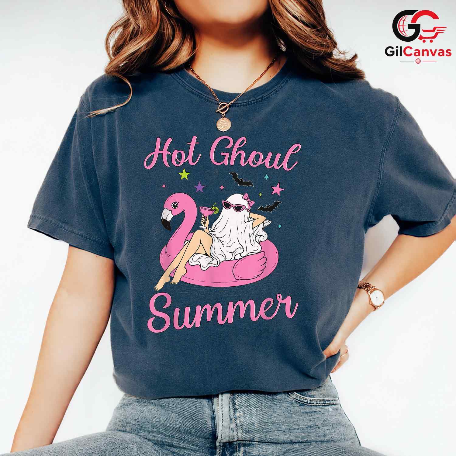 Hot Ghoul Summer Party T-Shirt Unisex Spooky Halloween Lover Gift Teens Adults