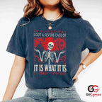 It Is What It Is Skeleton Tee Spooky Gothic Graveyard Unisex Halloween Apparel